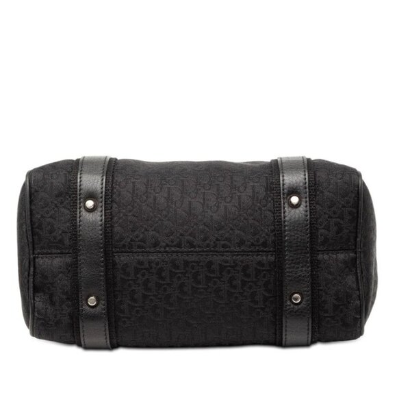 Dior Trotter Street Chic Mini Boston Bag Black Canvas Leather - Picture 3 of 6